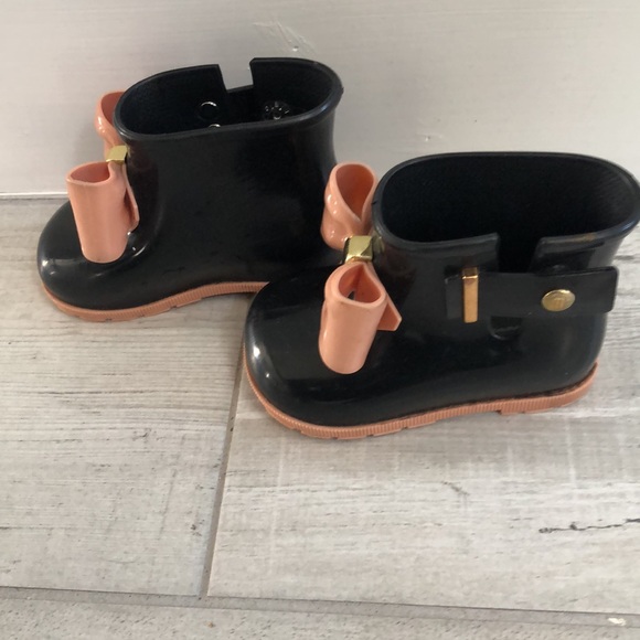 Mini Melissa Toddler Sugar Rain Boots Size 6 - Picture 2 of 6